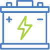 icon showing high voltage battery