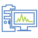 Icon showing production monitoring services